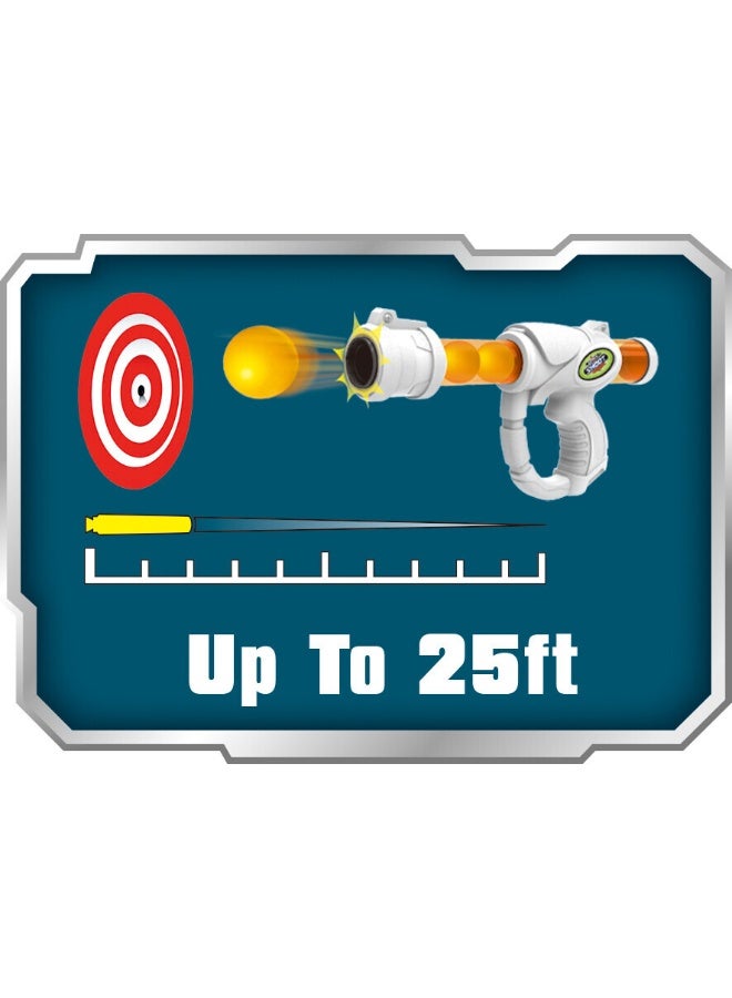Power Joy Shooterz X Toy Gun Blaster-6 with 8 Pieces Eva Foam Ball, Assorted 1 Piece (Color May Vary) Each Sold Separately | Action Games | Interactive Game | Toy Blaster | Toy Gun Can shoot over 45 feet! | Gift for Kids and Adults - Image 4