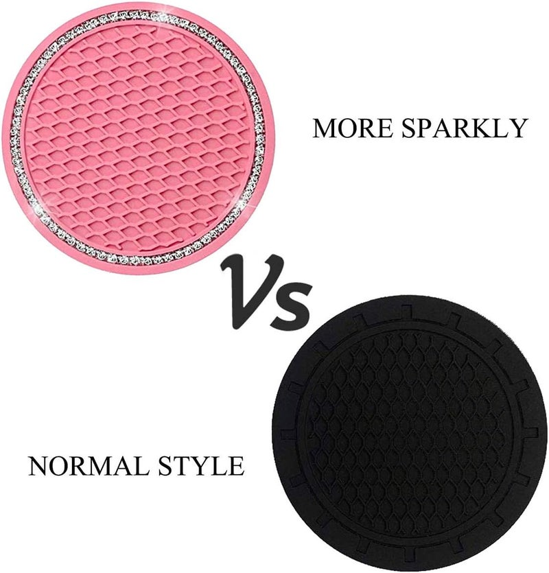 Hanemia Bling Car Cup Coaster Set - Pink - Image 5