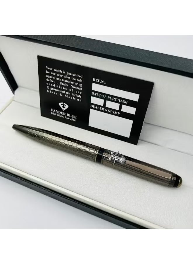فاندر بلو قلم مصنوع من المعدن ويتميز بتصميم كلاسيكي وأنيق. من فندر بلو - Image 2