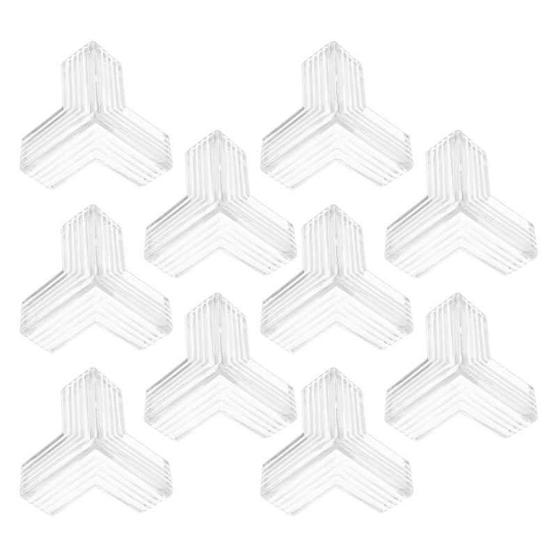 Thickened Soft Triangle Corner Bumpers 10 Pieces Table Edge Protectors for Furniture Safety - Image 2
