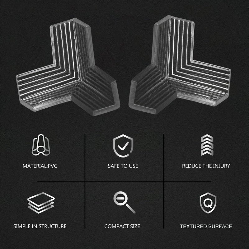 Thickened Soft Triangle Corner Bumpers 10 Pieces Table Edge Protectors for Furniture Safety - Image 4