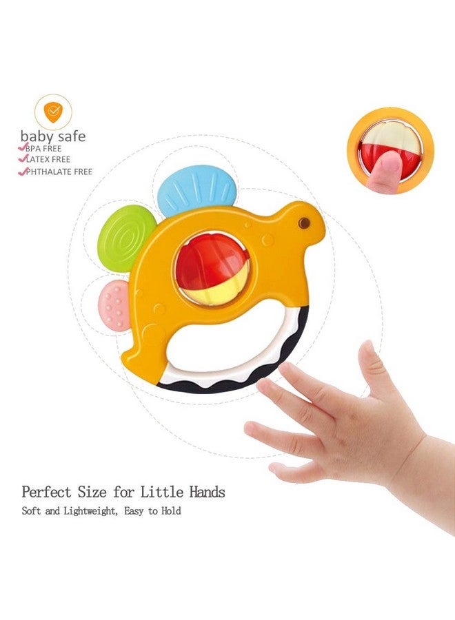 Yiosion Baby Rattles Sets Teether, Shaker, Grab And Spin Rattle, Musical Toy Set, Early Educational Toys Gifts For 3, 6, 9, 12 Month Baby Infant, Newborn - Image 5