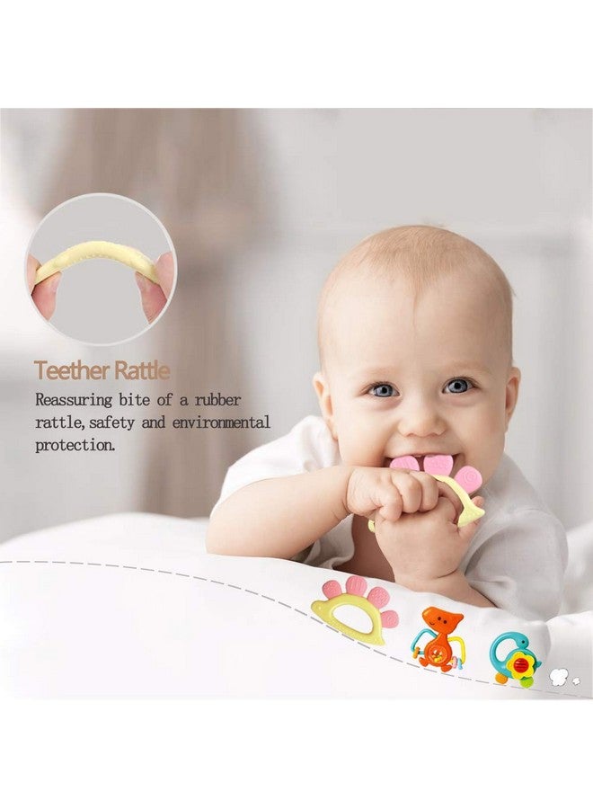 Yiosion Baby Rattles Sets Teether, Shaker, Grab And Spin Rattle, Musical Toy Set, Early Educational Toys Gifts For 3, 6, 9, 12 Month Baby Infant, Newborn - Image 2