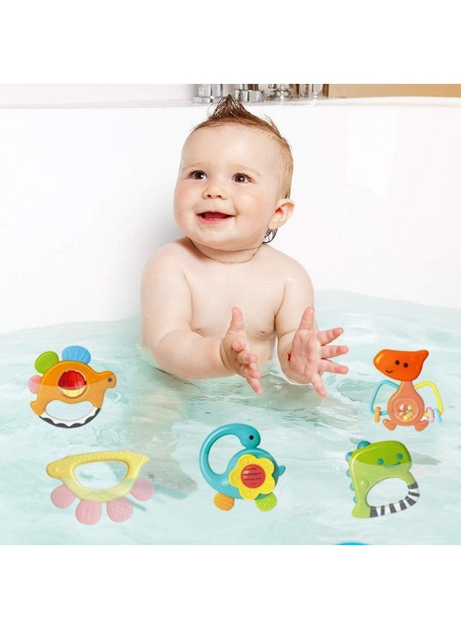 Yiosion Baby Rattles Sets Teether, Shaker, Grab And Spin Rattle, Musical Toy Set, Early Educational Toys Gifts For 3, 6, 9, 12 Month Baby Infant, Newborn - Image 3