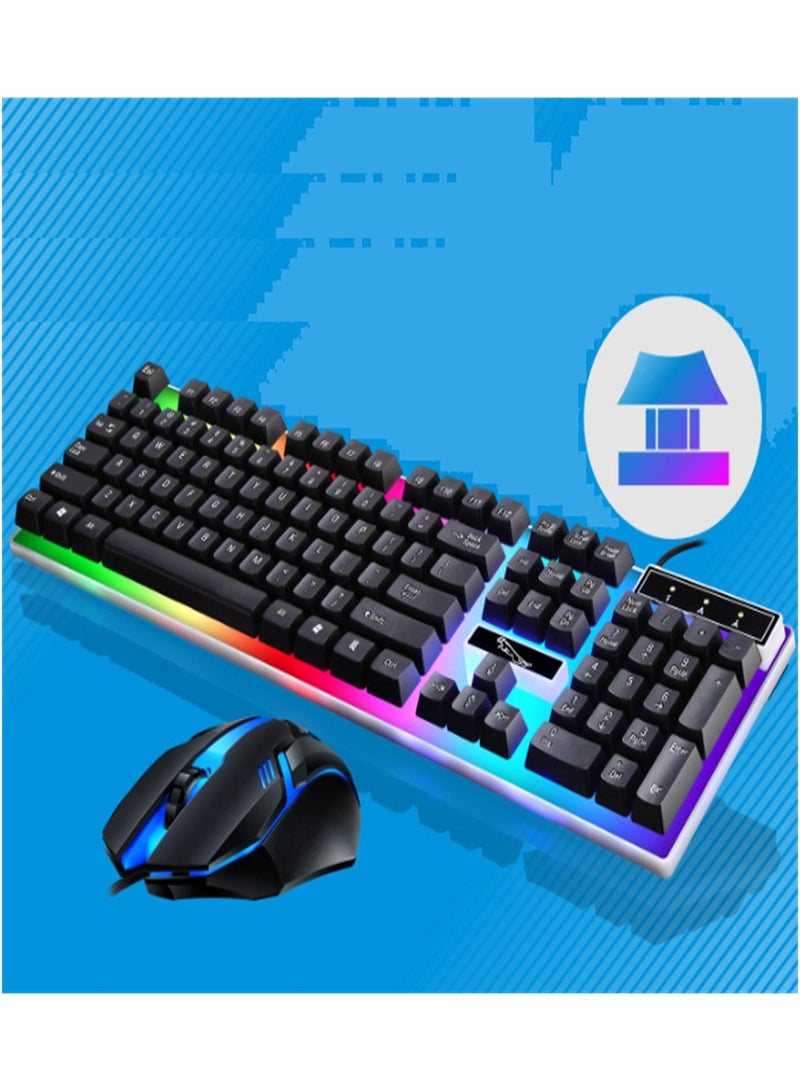 Chaser Leopard G21B Wired Mechanical Keyboard And Mouse Set Black  - Image 3