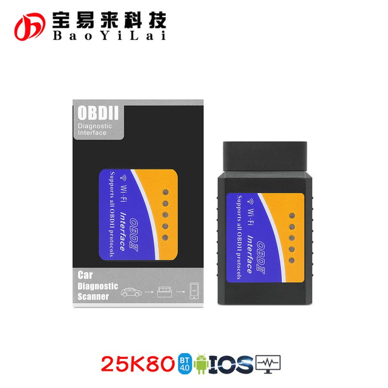 Wifi Obd With 25K80 Scan Tool Car Diagnostic Instrument Blue Orange Support Apple Android - Image 5