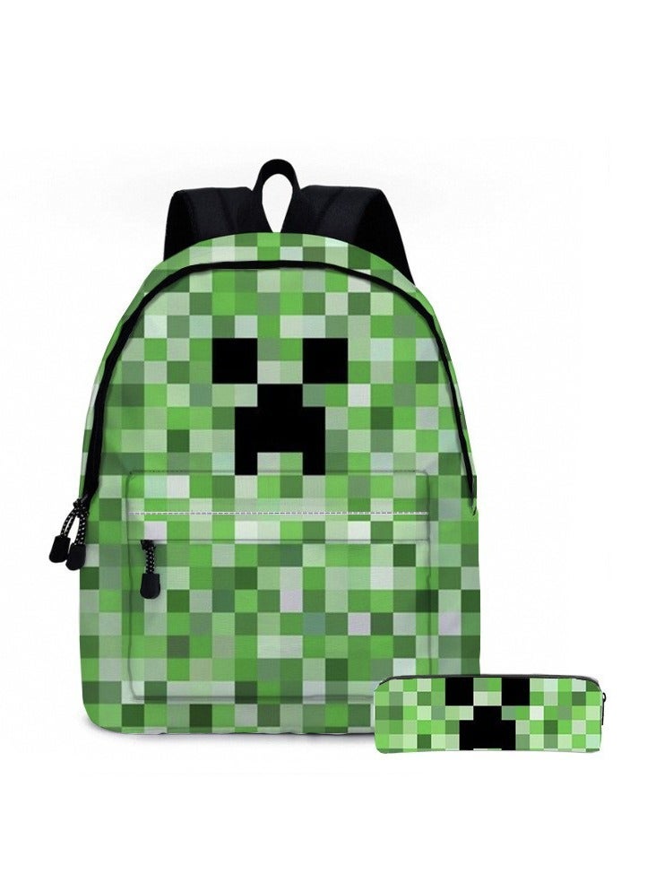 ماين كرافت على ظهره مقلمة قطعتين دعوى الرجال والنساء الترفيه الرياضة حقيبة السفر طالب حقيبة المدرسة