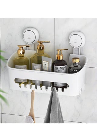Shower Tray, Suction Cup Shower Shelf, Shower Basket, No Drilling Required, Removable, Maximum Load 22lbs, Waterproof Storage Box, White - pzsku/Z58A35980A6E83A36E3D2Z/45/_/1690515722/69edfd81-5514-44a7-b902-e0f2a3460585