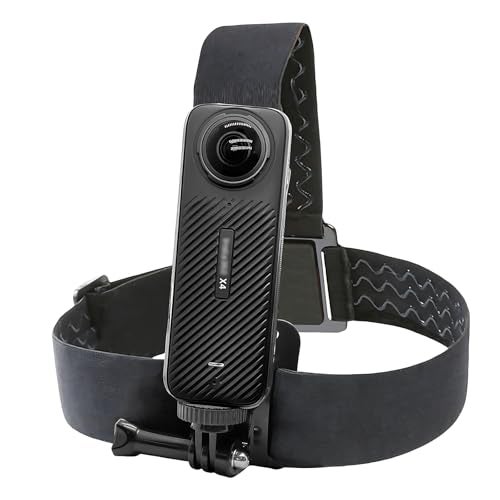 Sruim Head Strap Mount for Insta 360 X5 X4 X3 X2 X ACE Pro ONE RS R GO 2 3, Hat Headband Mount Compatible with GoPro Hero 13 12 11 10 9 8 7, Fusion Max, DJI Osmo Action 2 3 4 5 Pro Cameras - Image 1