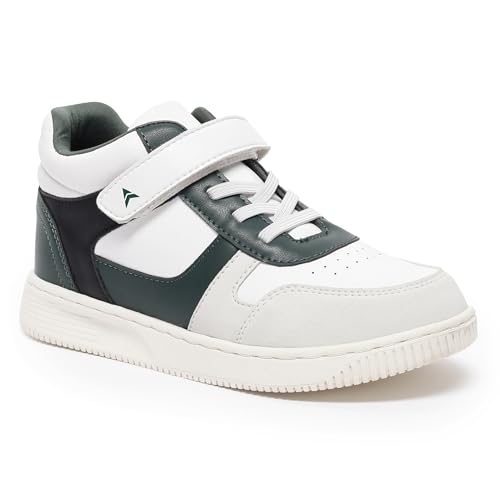 AVANT Kid's Hopster Sneaker Shoes - Soft Cushioned Insole Lightweight Durable Comfortable Trendy Casual Footwear (AVKSH006CL01SIZE1_UK1_Green/Black) - Image 1