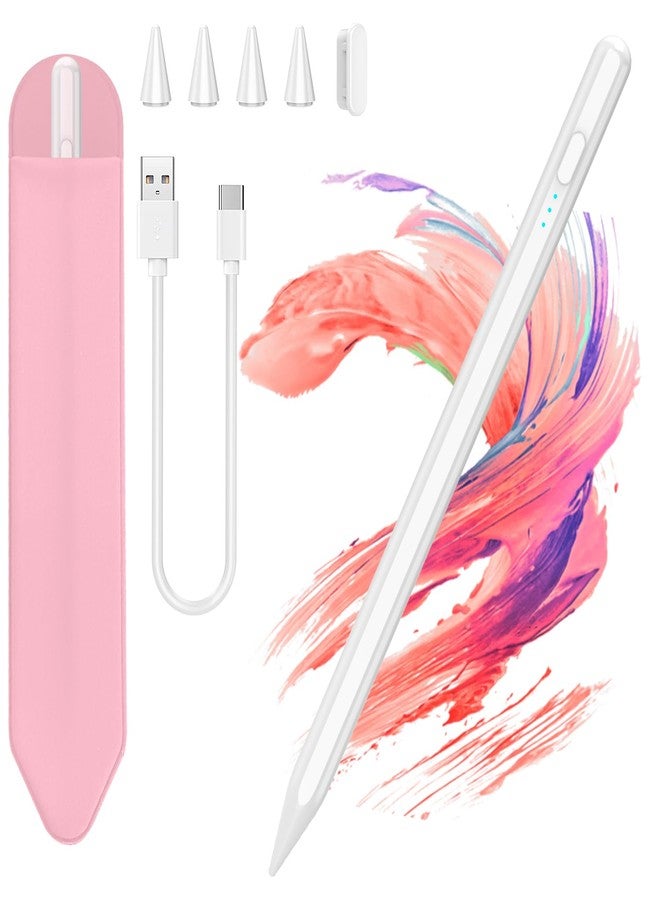 COO Stylus Pen for iPad 9th&10th Generation with Palm Rejection, 30Mins Fast Charging, Compatible with 2018-2023 Apple iPad Pro 11"/12.9", iPad Air 3/4/5, iPad mini 5/6th, iPad 6/7/8/9/10(White02) - Image 1