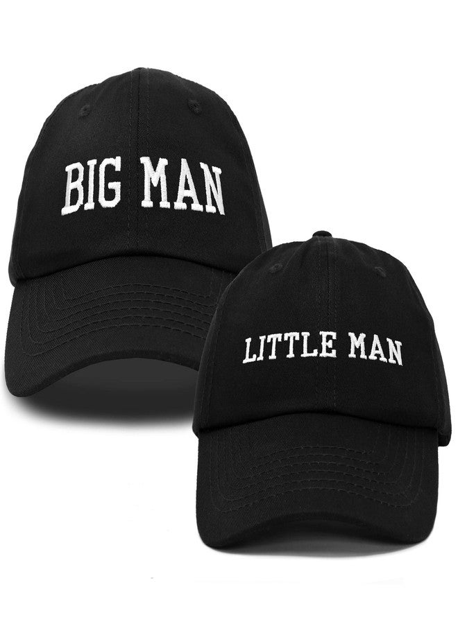 DALIX Big Man Little Man Hat Father Son Fun Cap in Black - Image 1