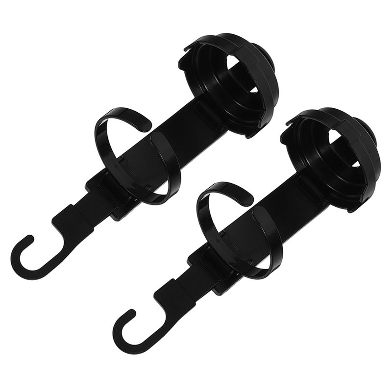 2pcs Car Hook Rear Seat Water Cup Holder Multifunction Mobile Phone Holder Headrest Hangers - Image 1