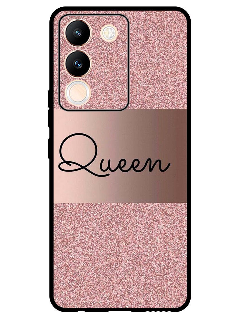 Theodor Protective Case Anti Scratch Shock Proof Bumper Cover For Vivo V29e Queen Glitters - Image 1