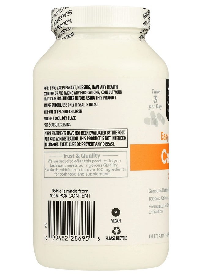 365 by Whole Foods Market Calcium 1000Mg Magnesium 500Mg Easy Swallow 250 Veg Capsules  - Image 5