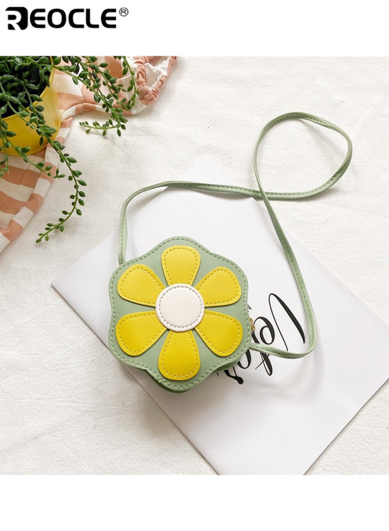 ريوكل حقيبة صدر صغيرة للأطفال على شكل وردة حقيبة كتف يومية عارضة حقيبة تخزين محمولة بتصميم لطيف - Image 3