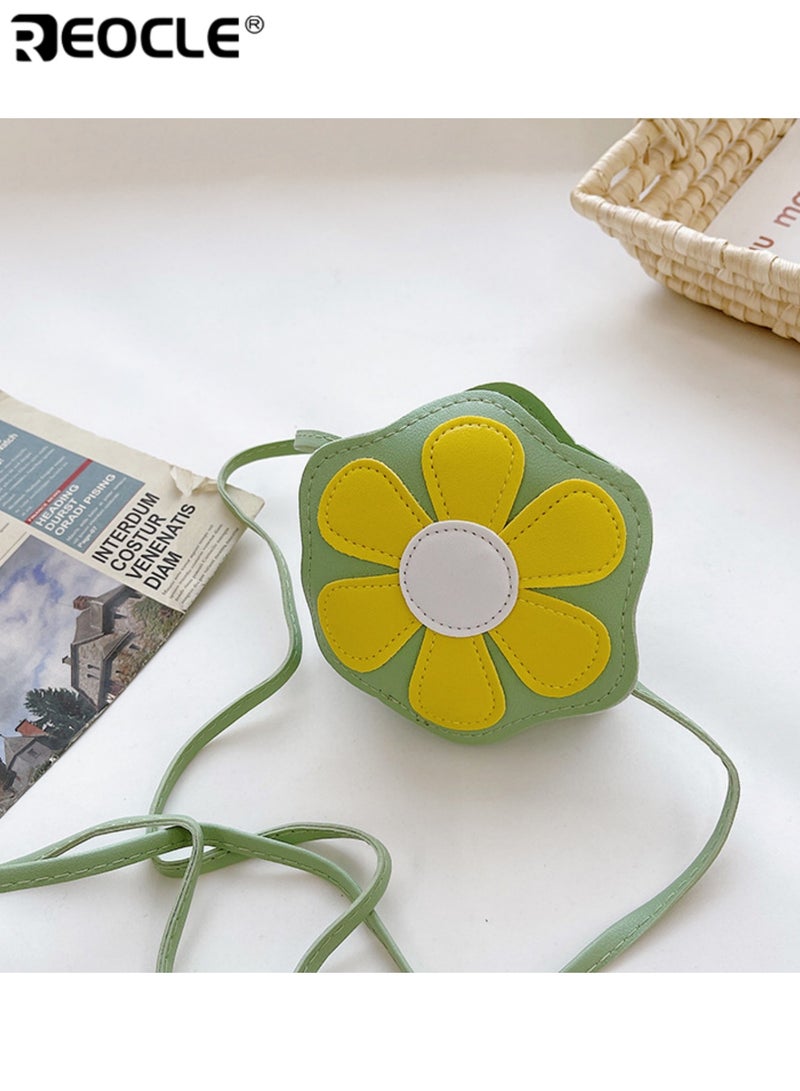 ريوكل حقيبة صدر صغيرة للأطفال على شكل وردة حقيبة كتف يومية عارضة حقيبة تخزين محمولة بتصميم لطيف - Image 4