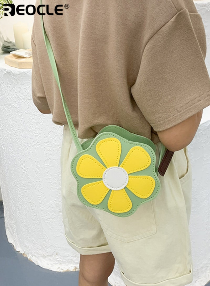 ريوكل حقيبة صدر صغيرة للأطفال على شكل وردة حقيبة كتف يومية عارضة حقيبة تخزين محمولة بتصميم لطيف - Image 1