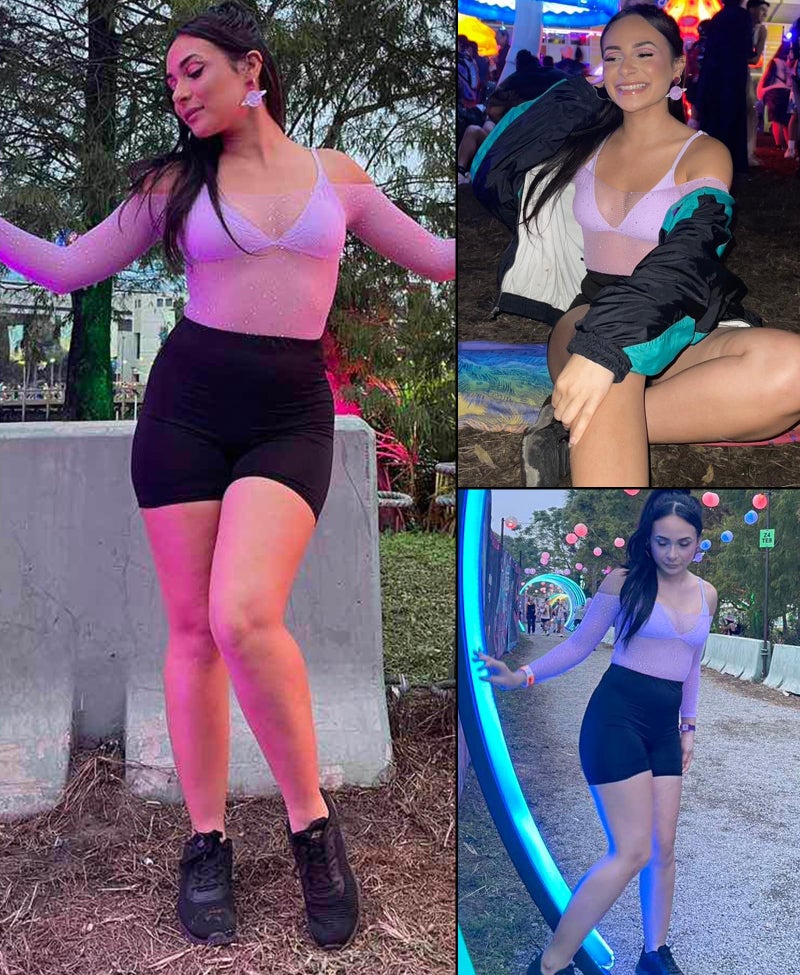 GirlFriend Lingerie for Women Lovely One Piece Bodysuit Deep V Neck Teddy Babydoll Mesh Nightwear for Women Mesh Badydoll Fishnets Dresses See Through Lingerie Chemise Outfits Purple - Image 3