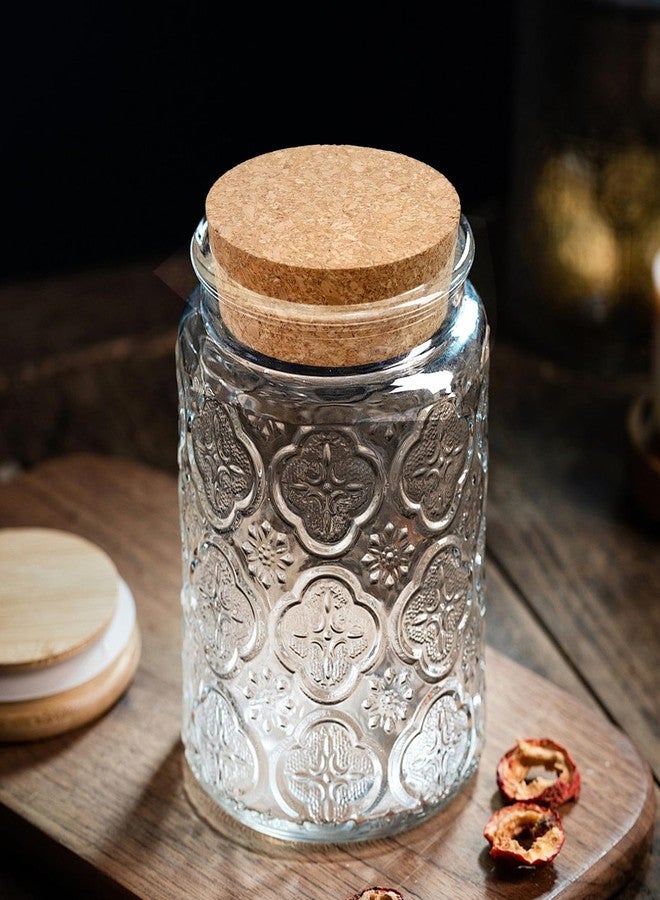 FarBoat مجموعة فاربوت من 4 سدادات زجاجات فلين فاخرة، أغطية برطمانات خشبية طبيعية قابلة لإعادة الاستخدام ذات فوهة واسعة، لون خشبي، مناسبة للتخمير المنزلي، التعليب، والتقديم. - Image 3