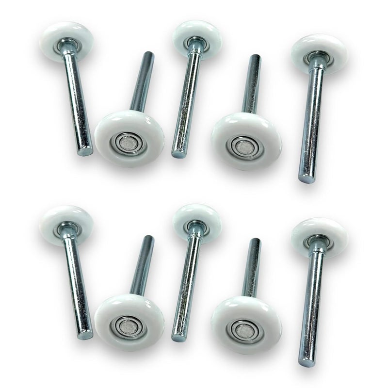 BC Precision Garage Door Rollers 10 Pack, Premium Sealed Nylon, Quiet, Strong, 4" Inch Stems, 2" Inch Rollers, 13 Balls - Image 1