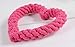 Galepromot Dark Pink Cute DogCat Chew Toys Dog Toys for Chewers Heavy Duty Dental Dog Rope Toy for Dogs Creative Love Heart Shaped Interactive Rope Dog Toys Cotton Puppy Teething Chew Tug Pet Supplies - Image 3