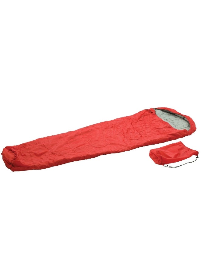 LIVING ACCENTS Breathable Quilted Zipper Closure Camping Sleeping Bag Red 50 x 220 x 80 cm RD-SB224-R - Image 2