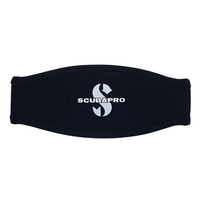 SCUBAPRO Neoprene Dive Mask Strap, 2.5mm, Black/Black - Image 1