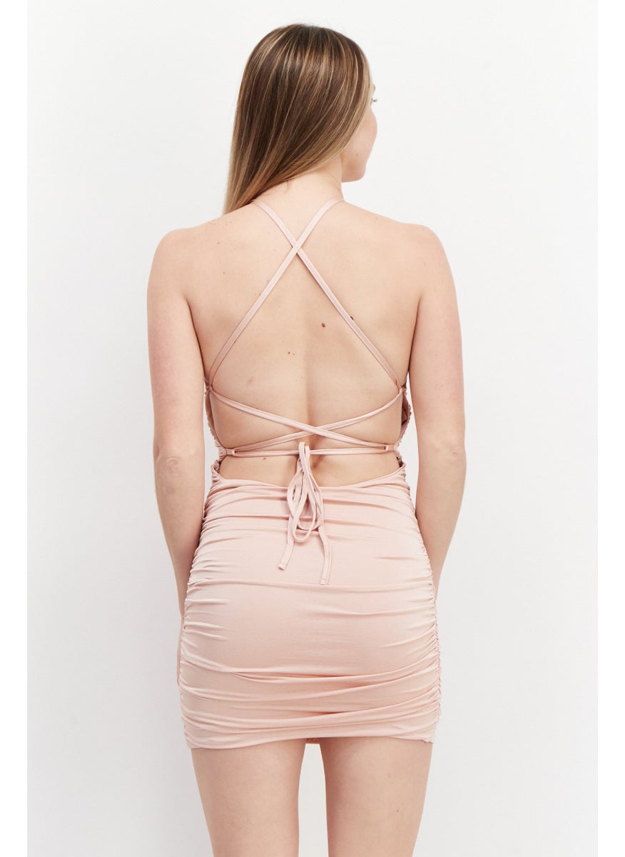 Missguided Women Plain Mini Dress, Pink  - Image 4