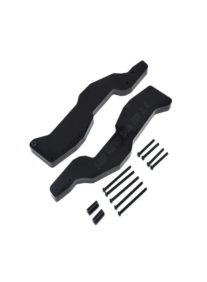 XBERSTAR 2PCS Pipe Frame Rear Reinforced Support Parts for 1/6 LOSI Super Baja Rey 2.0 RC (Black) - Image 5