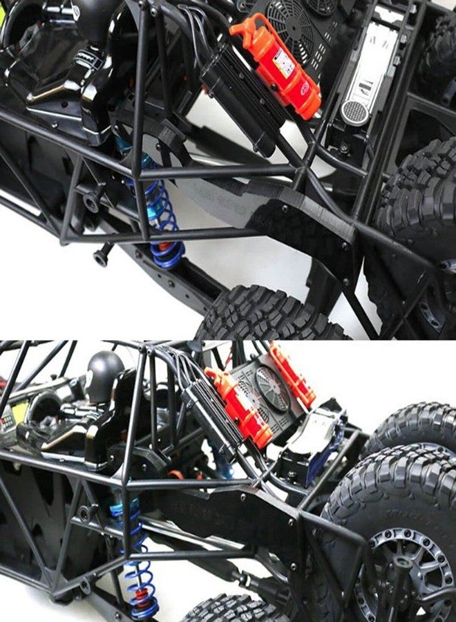 XBERSTAR 2PCS Pipe Frame Rear Reinforced Support Parts for 1/6 LOSI Super Baja Rey 2.0 RC (Black) - Image 3