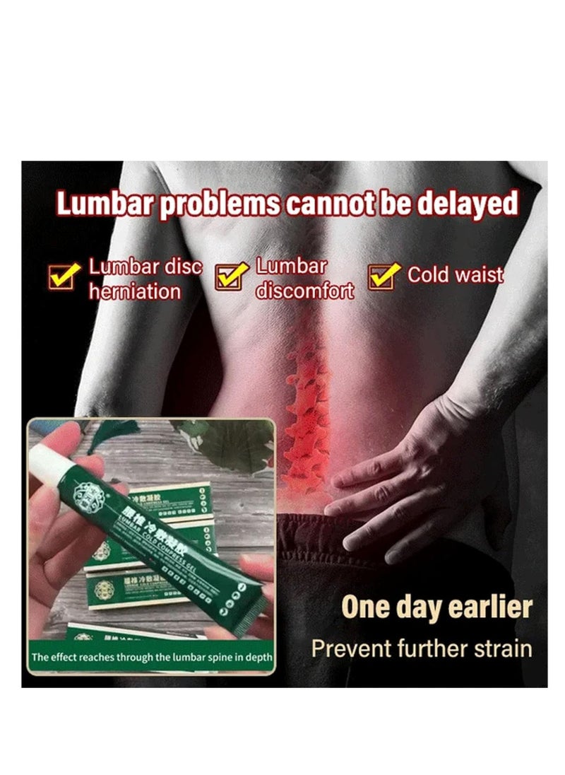 Lumbar Cold Compress Gel , Relieves Pain Joints, Cervical Spine And Lumbar Discs,Knee Pain Relief , Natural Herbal Joint Pain Relief Gel 20g