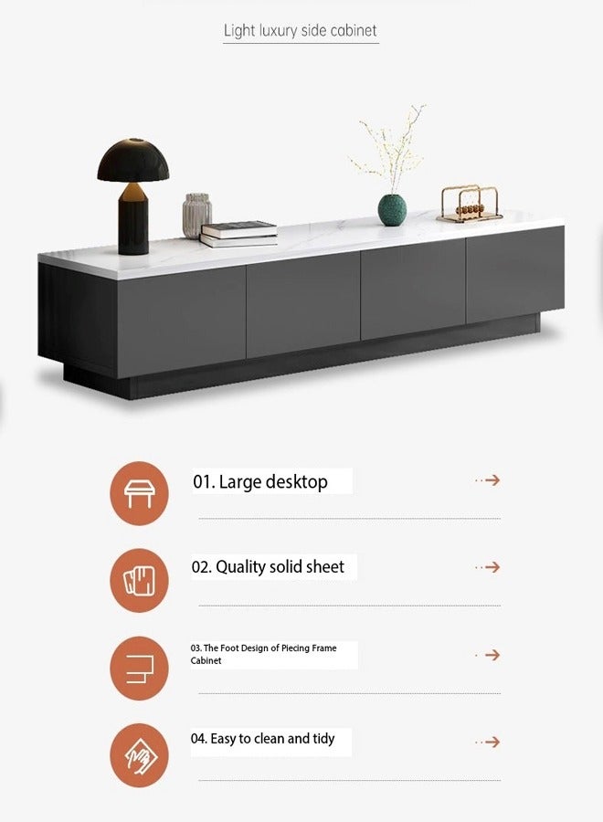 fashionhome الحديثة ترقية الحد الأدنى الفاخرة تصميم التلفزيون خزانة الأدراج تخزين الرف المنزل خزانة الأرضية شقة صغيرة غرفة نوم الشمال طاولة تلفزيون 15 مللي متر سميكة الأثاث الخشبي 140x30x29 سم - Image 4