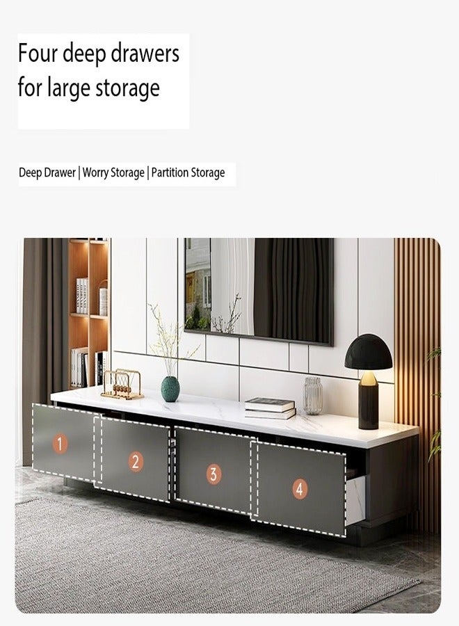 fashionhome الحديثة ترقية الحد الأدنى الفاخرة تصميم التلفزيون خزانة الأدراج تخزين الرف المنزل خزانة الأرضية شقة صغيرة غرفة نوم الشمال طاولة تلفزيون 15 مللي متر سميكة الأثاث الخشبي 140x30x29 سم - Image 2