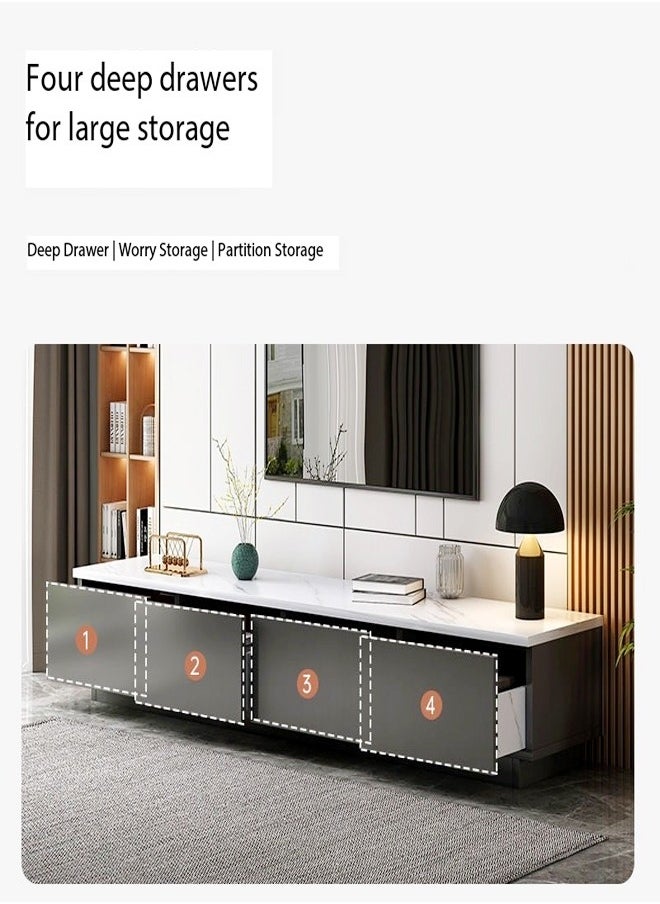 fashionhome الحديثة ترقية الحد الأدنى الفاخرة تصميم التلفزيون خزانة الأدراج تخزين الرف المنزل خزانة الأرضية شقة صغيرة غرفة نوم الشمال طاولة تلفزيون 15 مللي متر سميكة الأثاث الخشبي 140x30x29 سم  - Image 3