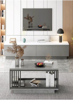 fashionhome Modern Upgraded Minimalist Luxury Design TV Cabinet Silent Slide 4 Drawers Storage Rack Home Floor Cabinet Small Apartment Bedroom Nordic TV Table 15mm Thick Wood Furniture 160x30x29 cm  - Image 4