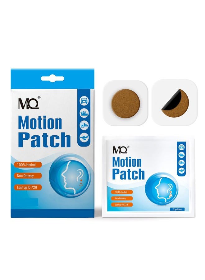MQ Motion Sickness Patch,60 Count, Sea Sickness Patches Behind Ear for Cruise Ship Travel, Waterproof Car Sickness Patches Fast Acting & Long Last 72H - Image 1