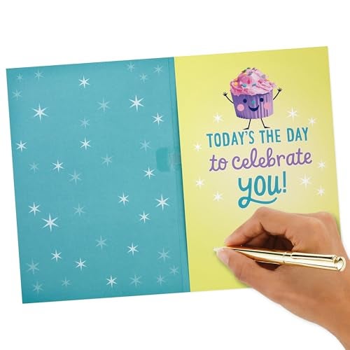 Hallmark Birthday Card for Girls with Sound (Cupcake, Plays Happy by Pharrell Williams) - Image 5