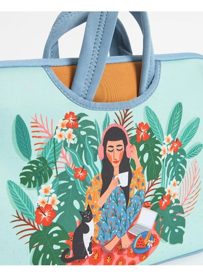 Chumbak  Live Slow Laptop Sleeve - 11” for Women | Best Price UAE