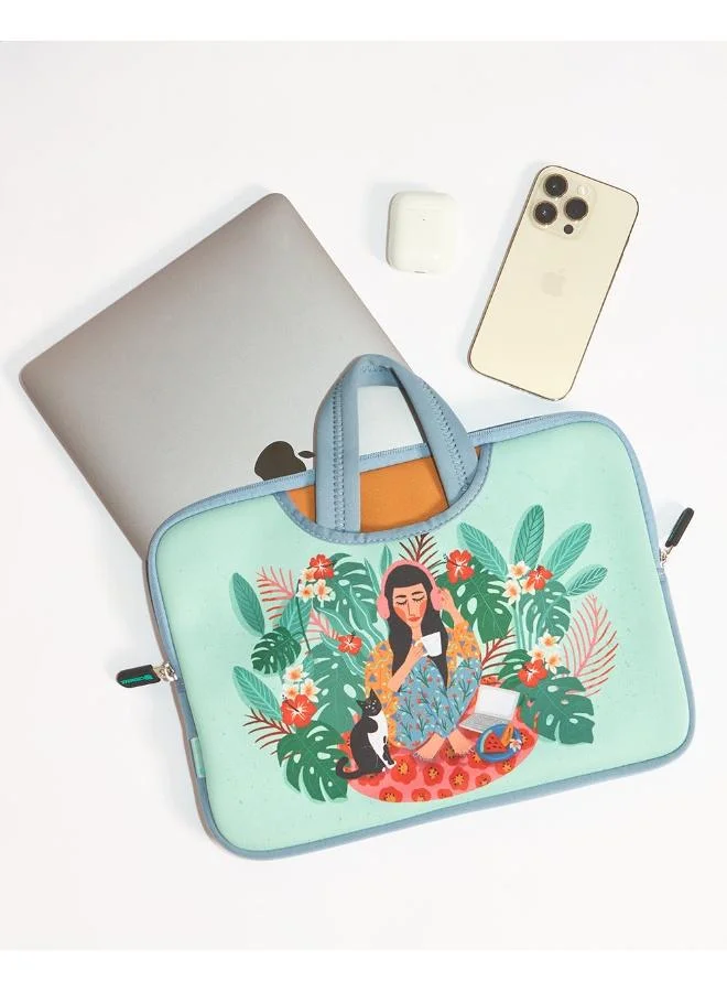 Chumbak  Live Slow Laptop Sleeve - 11” for Women | Best Price UAE