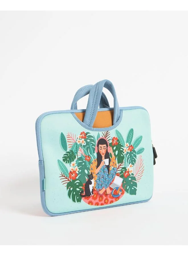Chumbak  Live Slow Laptop Sleeve - 11” for Women | Best Price UAE