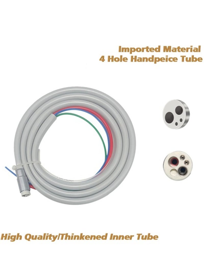 Generic EU-Style 4-Hole Dental Handpiece Tubing with PLA Connector – Flexible, Durable Hose for Dental Units  - Image 1