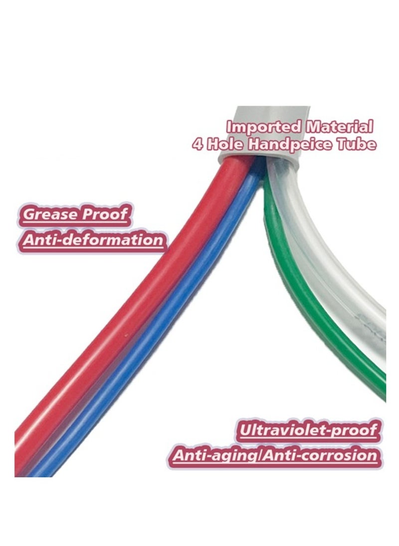 Generic EU-Style 4-Hole Dental Handpiece Tubing with PLA Connector – Flexible, Durable Hose for Dental Units  - Image 3