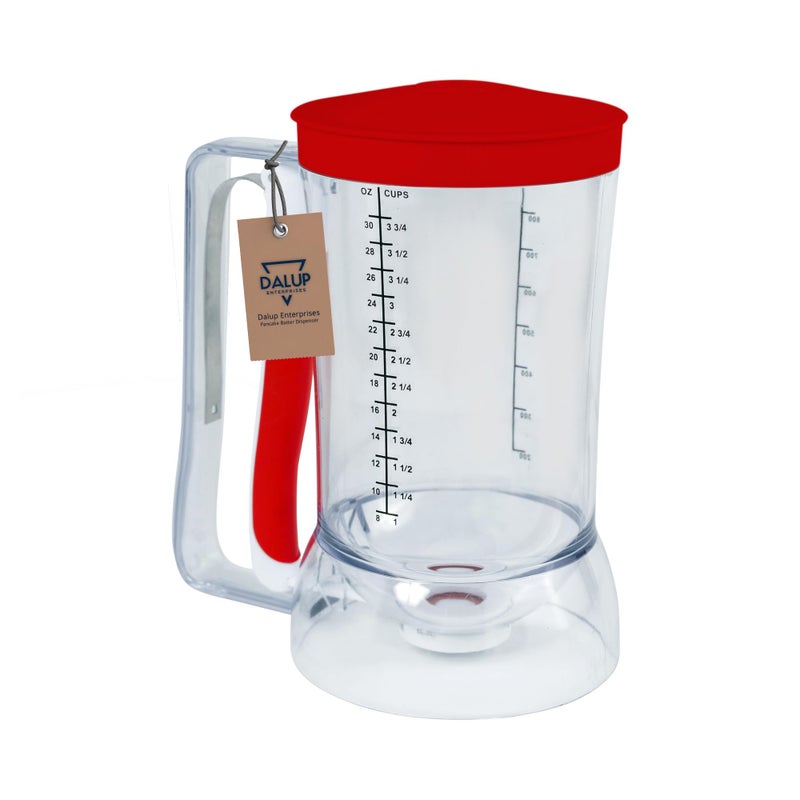 Dalup Enterprises Mess-Free Pancakes Pourer & Cupcake Batter Dispenser | 4 Cup Capacity | Precision Pour Control & Easy-Squeeze Handle | BPA-Free Kitchen Tool for Waffles, Crepes & Muffins - Image 1