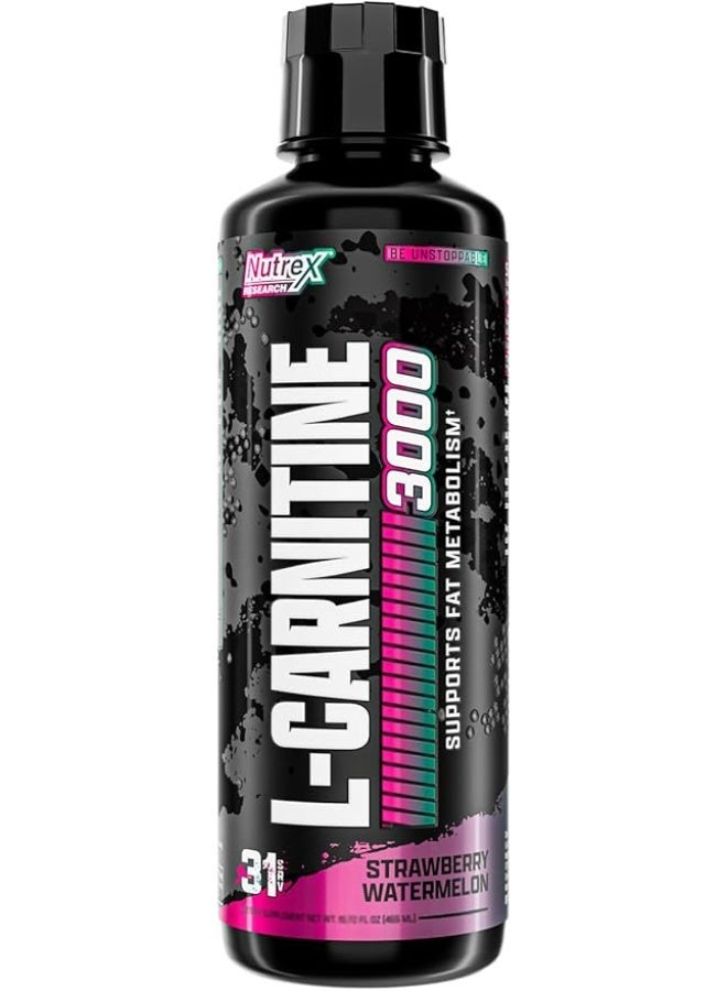 Nutrex Research Liquid Carnitine, Strawberry Watermelon, 3000 mg, Boost Endurance 31 SERVINGS - Image 2