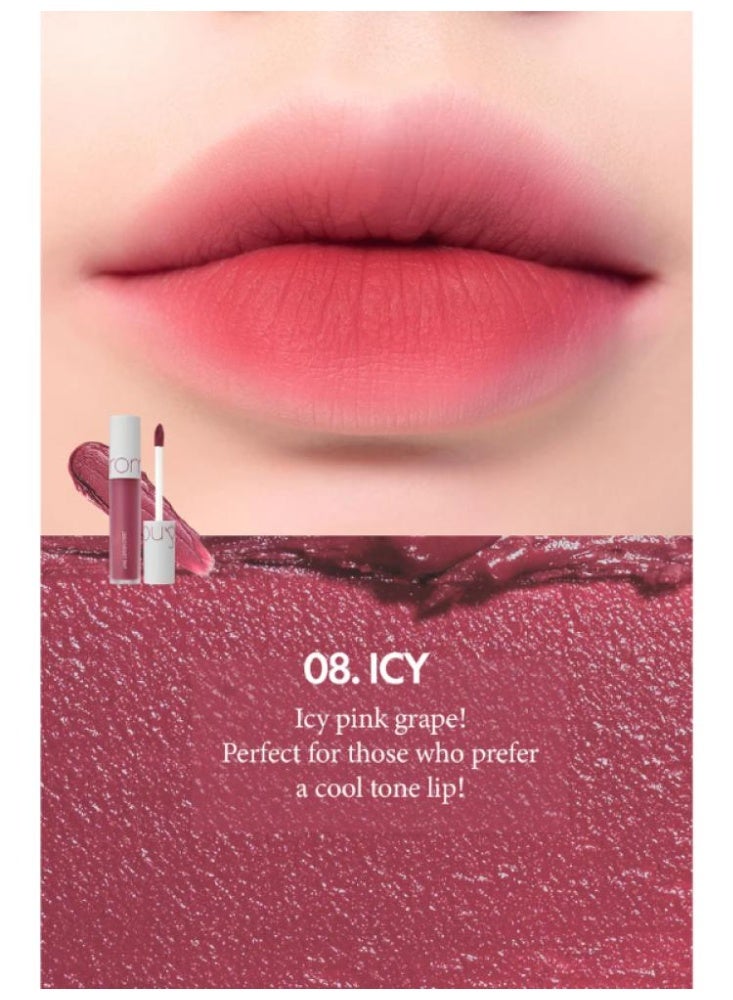 rom&nd - Zero Velvet Matte Lip Tint - 08 | Icy - Image 2