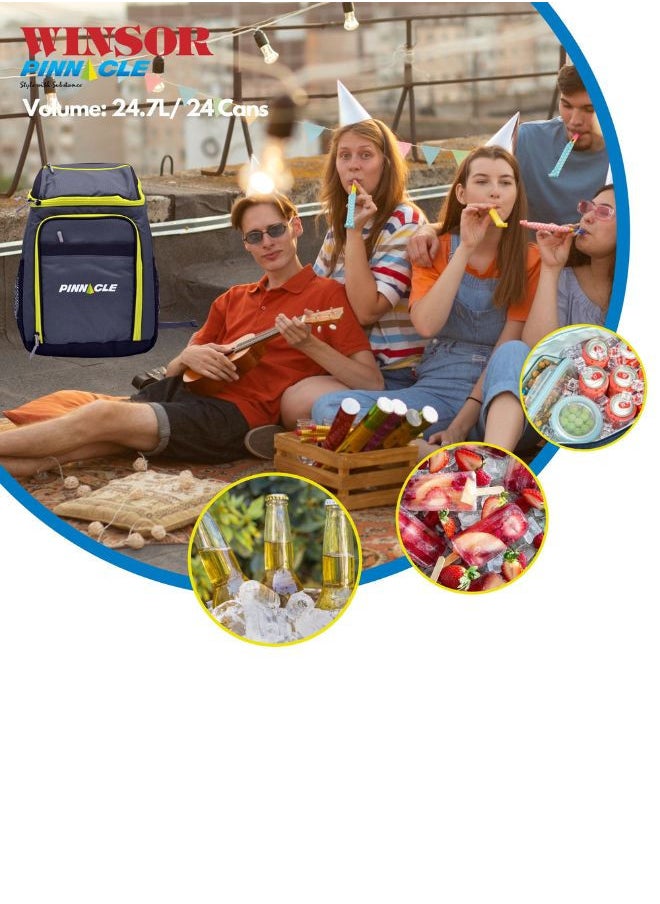 Winsor WINSOR Cooler Bag 24.7L/24 CANS - Insulated Backpack Cooler for Men, Women | Leak-Proof Soft Cooler Bag with Large Capacity for Picnics, Camping, Beach, Lunch  - Image 5