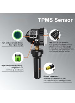 SYOSI TPMS Sensor for GM, Tire Pressure Sensor 315Mhz, Compatible with Buick Cadillac Chevy GMC Pontiac, Replaces 13598771, 13598772, 13586335  - Image 4