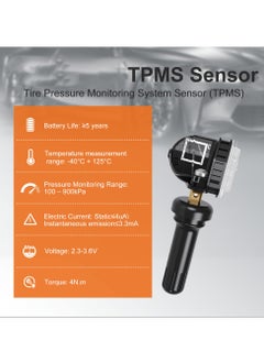 SYOSI TPMS Sensor for GM, Tire Pressure Sensor 315Mhz, Compatible with Buick Cadillac Chevy GMC Pontiac, Replaces 13598771, 13598772, 13586335  - Image 3