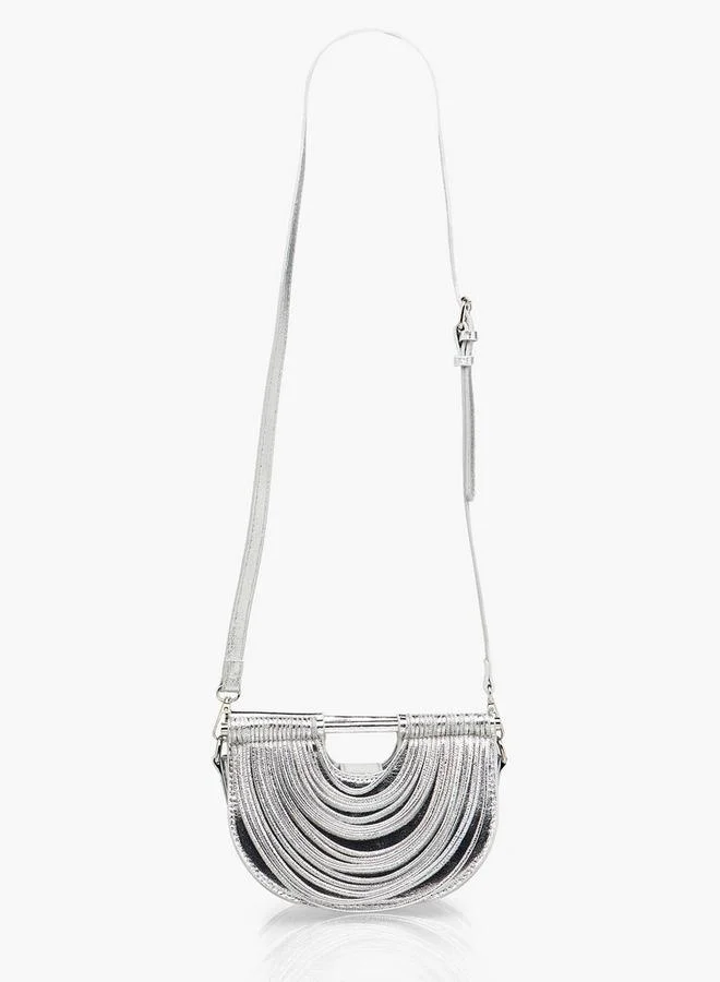 Flora Bella By Shoexpress Embellished Clutch With Detachable Strap